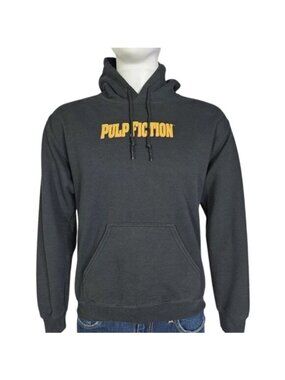 Pulp Fiction Hoodie Black Graphic Print 2022 Mia Wallace Scene, Size Large